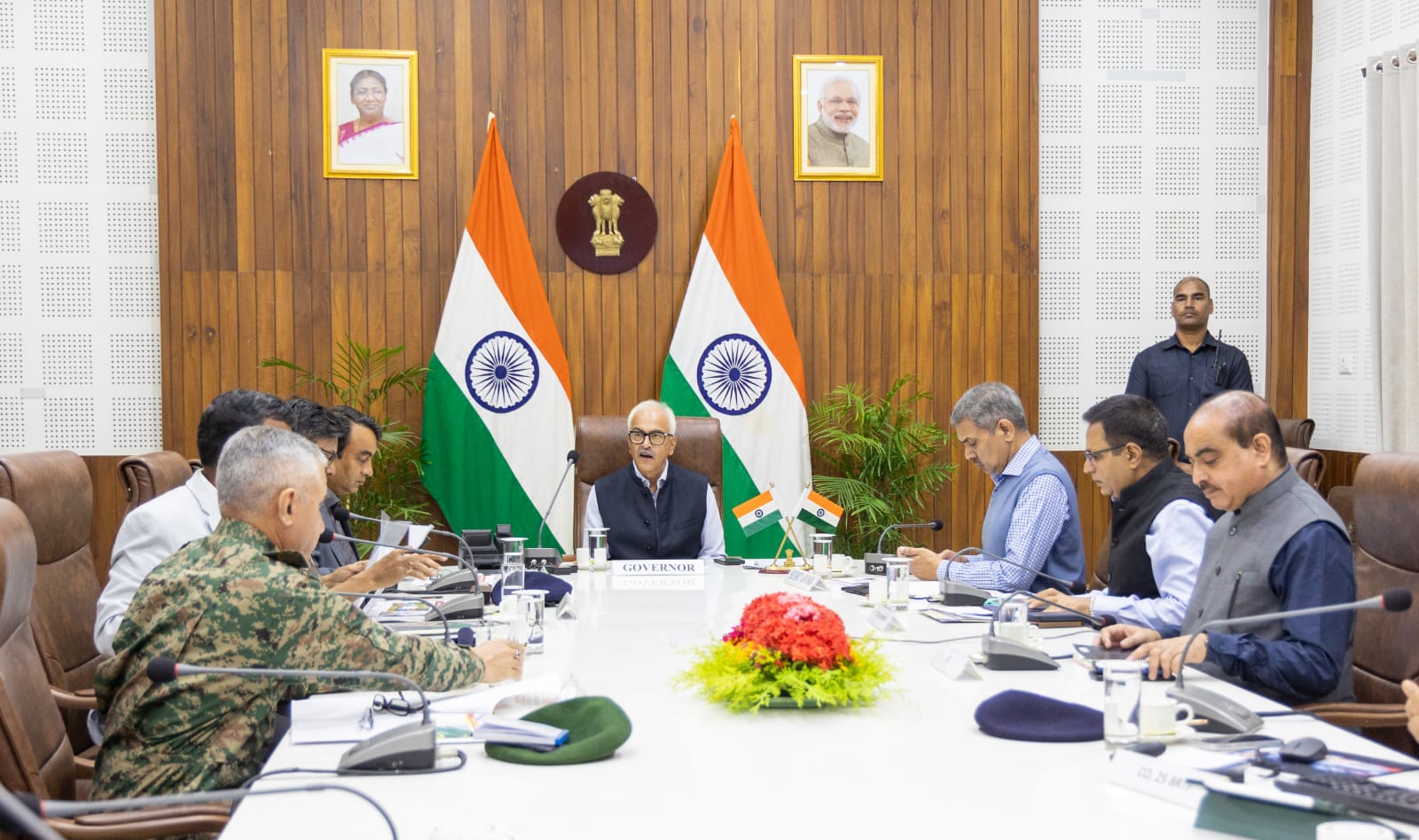 Manipur Governor reviewed Indo-Myanmar border fencing progress