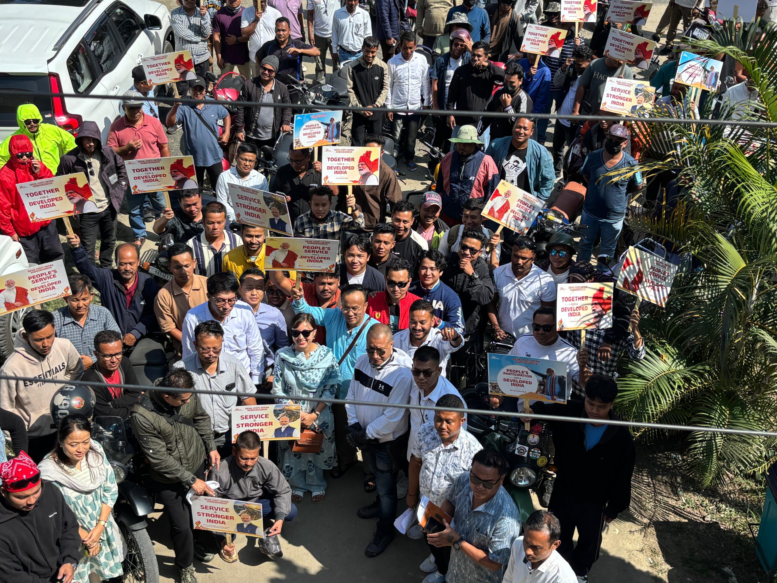 Seva Jyoti Yatra 2026 bike rally held in Bishnupur